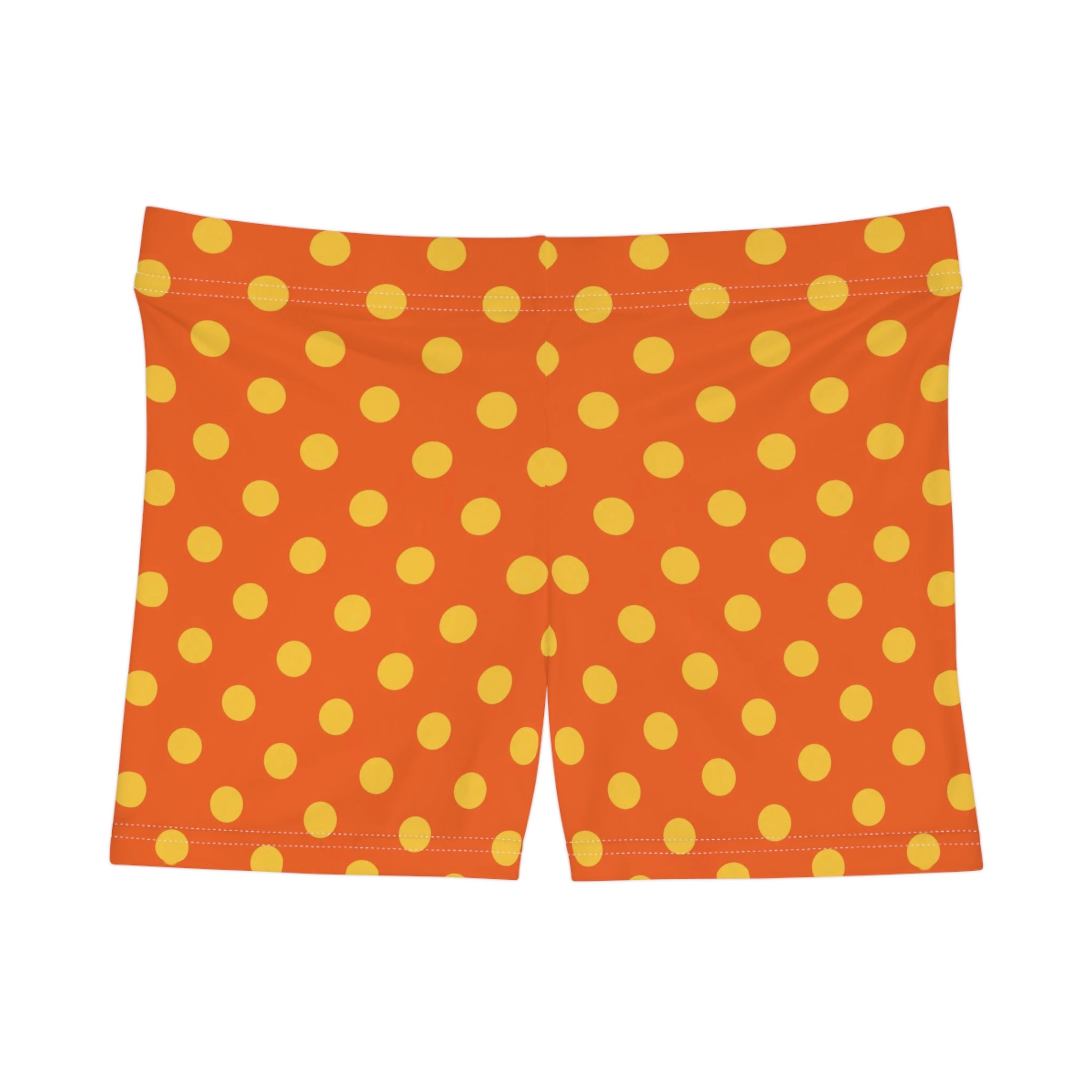 Peach Bonbon Polka Dot Mini Shorts