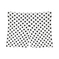 White & Black Polka Dots Mini Shorts