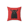 Taurus Gothic Pillow | Faux Suede Square Pillow