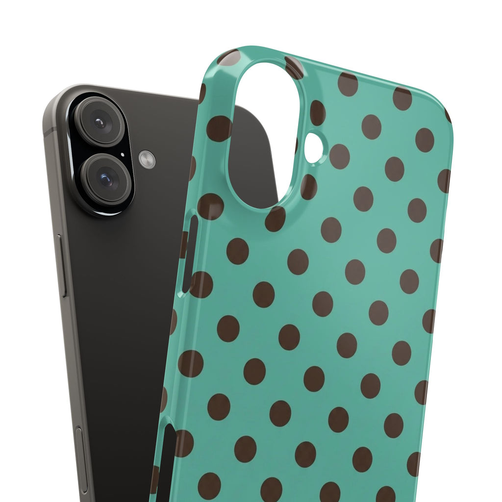 Palm Espresso Polka Dot Phone Case