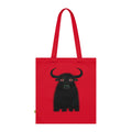 Taurus Shadow Bull - Gothic Organic Cotton Tote Bag