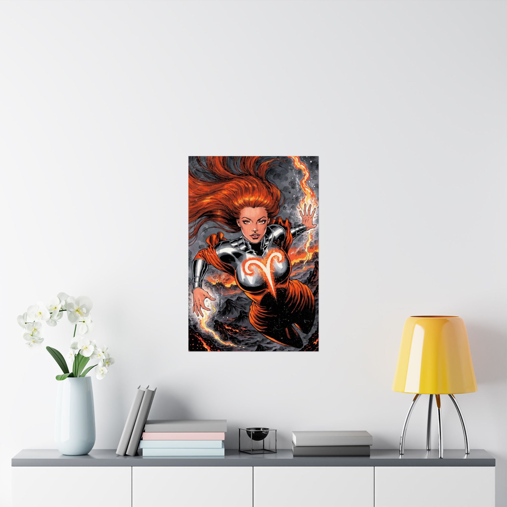 Aries Superhero Art Print
