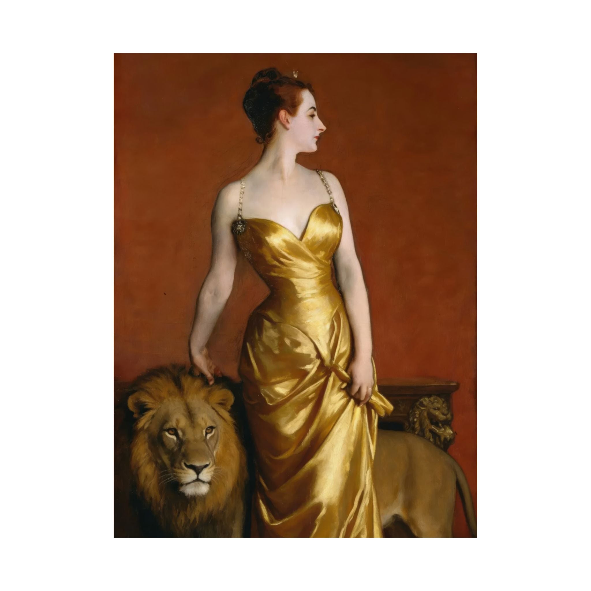 Leo Zodiac Art Print - Madame X Reimagined - Vertical Poster