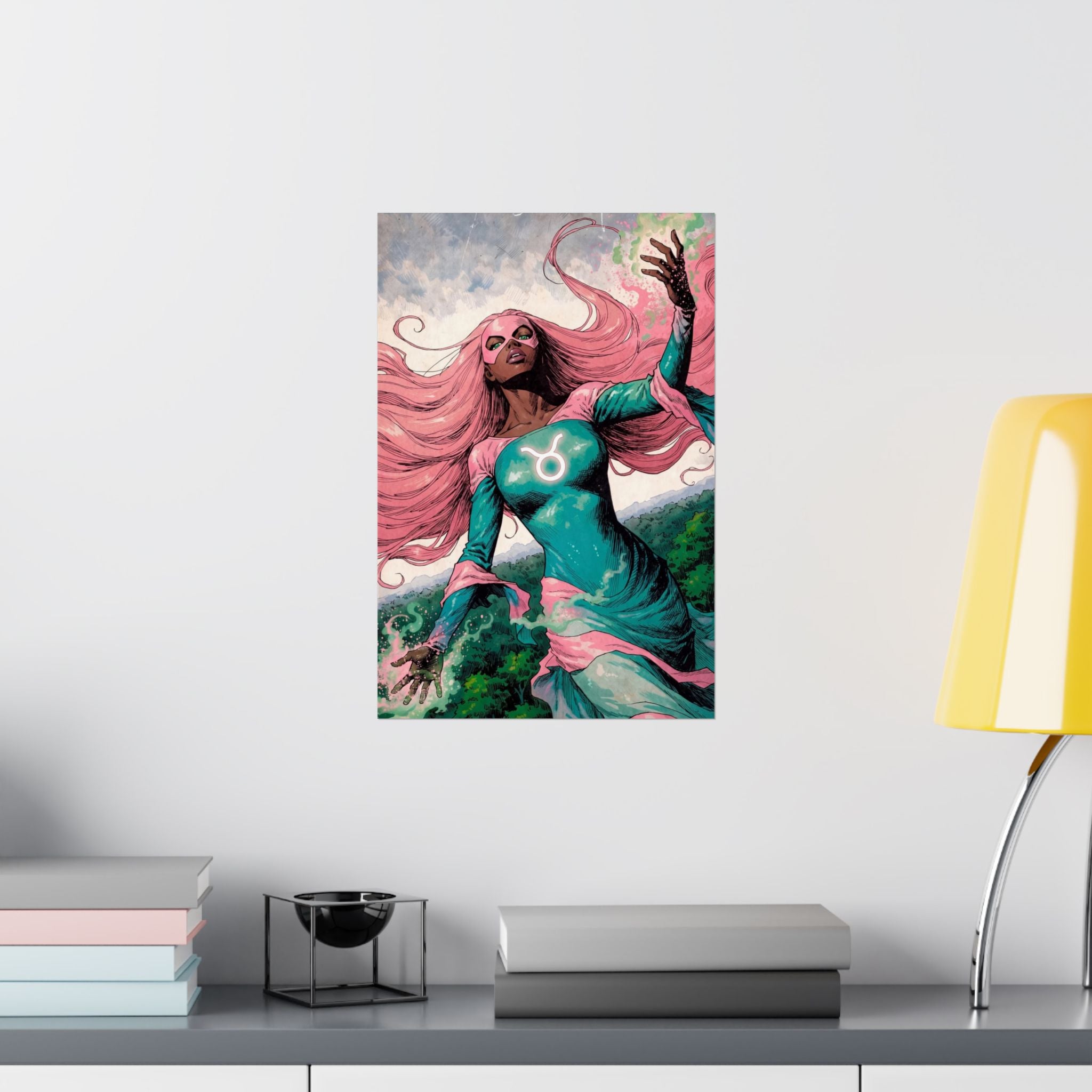 Taurus Superhero Art Print