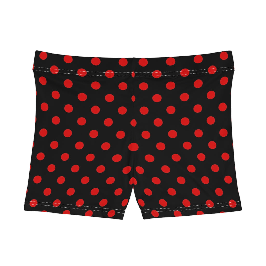 Black Widow Polka Dot Mini Shorts