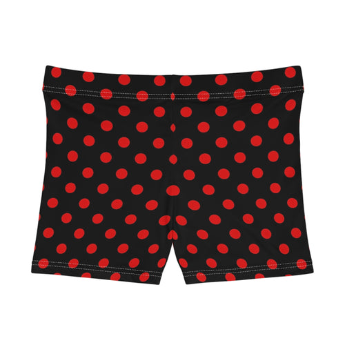 Black Widow Polka Dot Mini Shorts