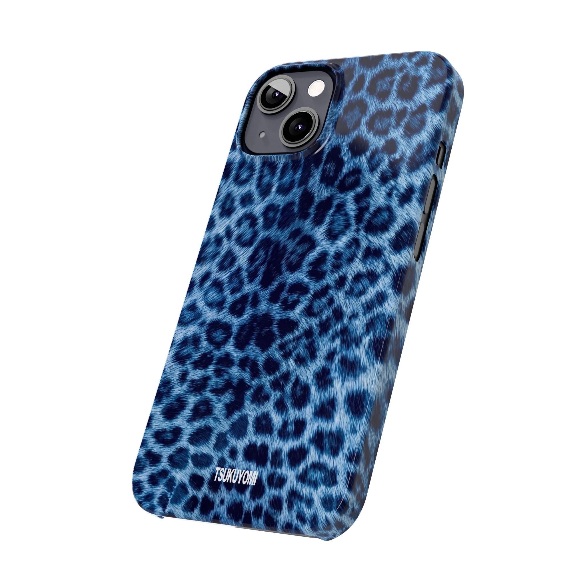 Blue Leopard Phone Case