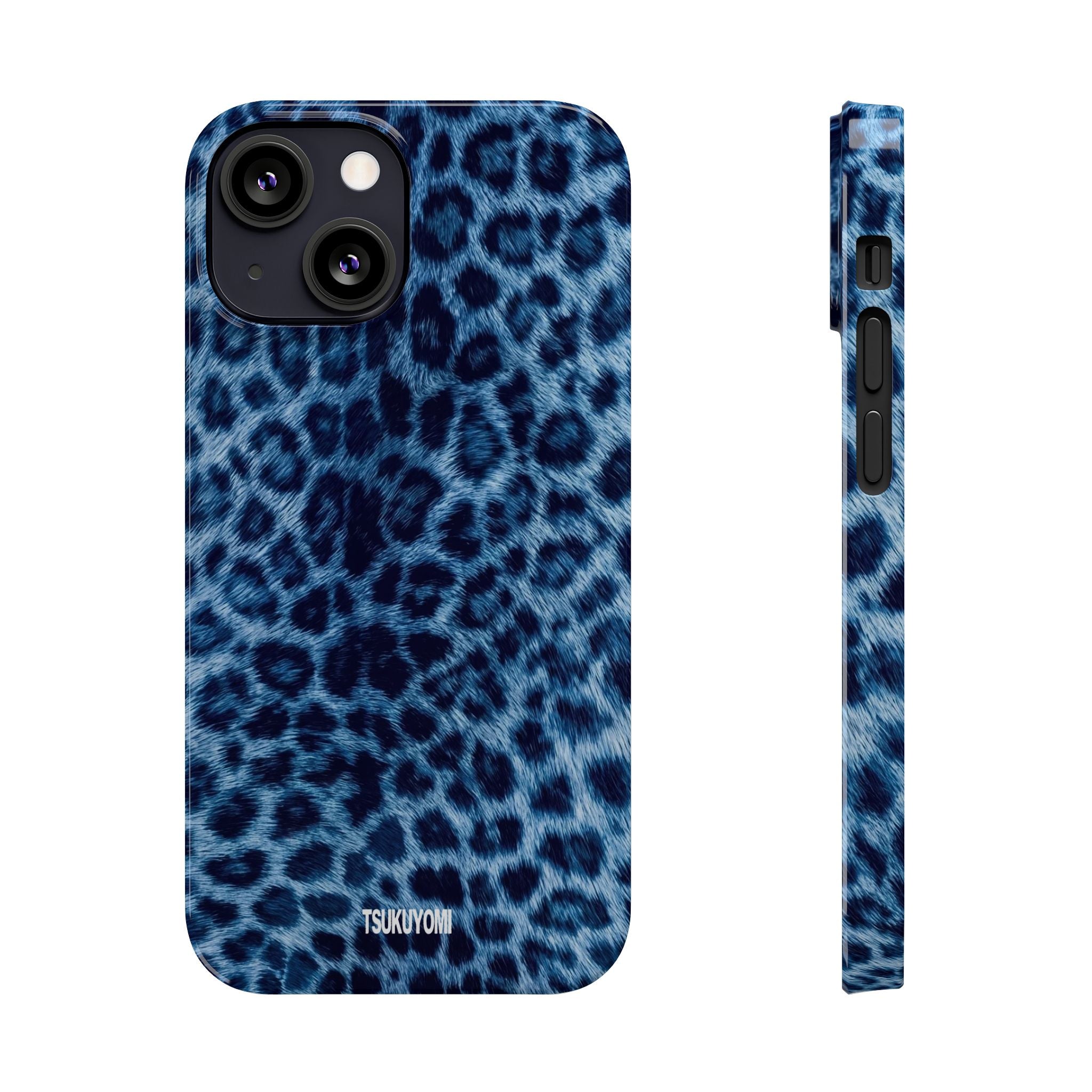 Blue Leopard Phone Case