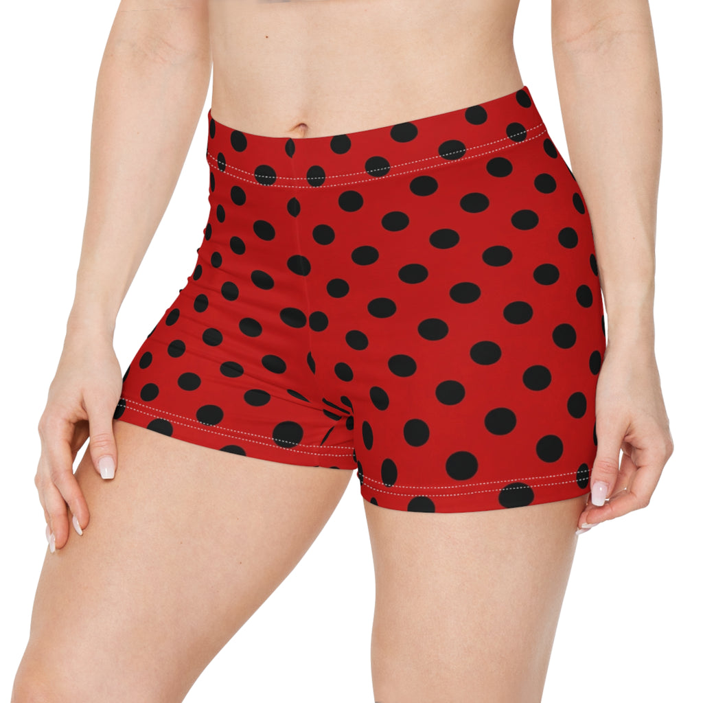Ladybug Polka Dot Mini Shorts