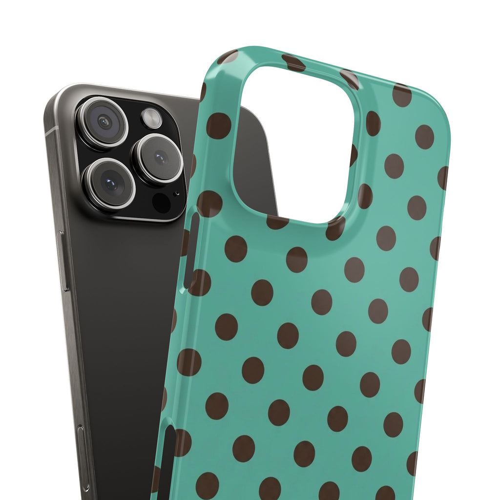 Palm Espresso Polka Dot Phone Case