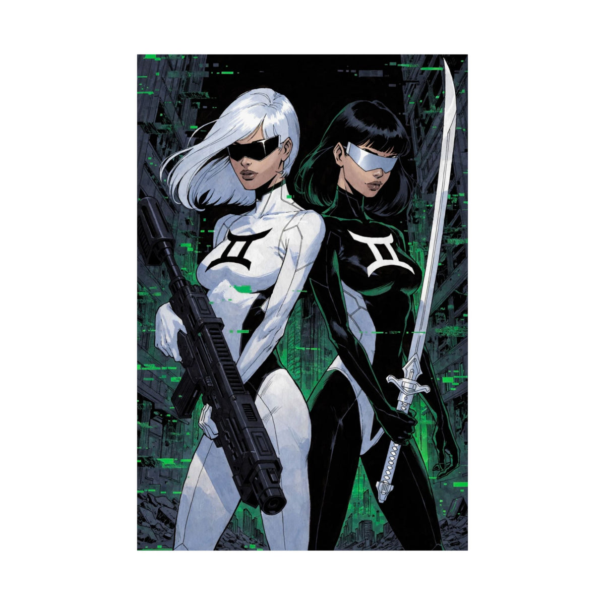 Gemini Superhero Art Print