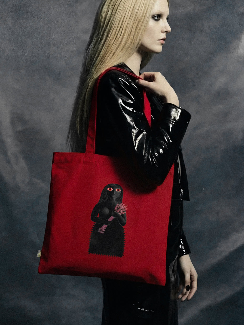 Virgo Harvest Maiden - Gothic Organic Cotton Tote Bag