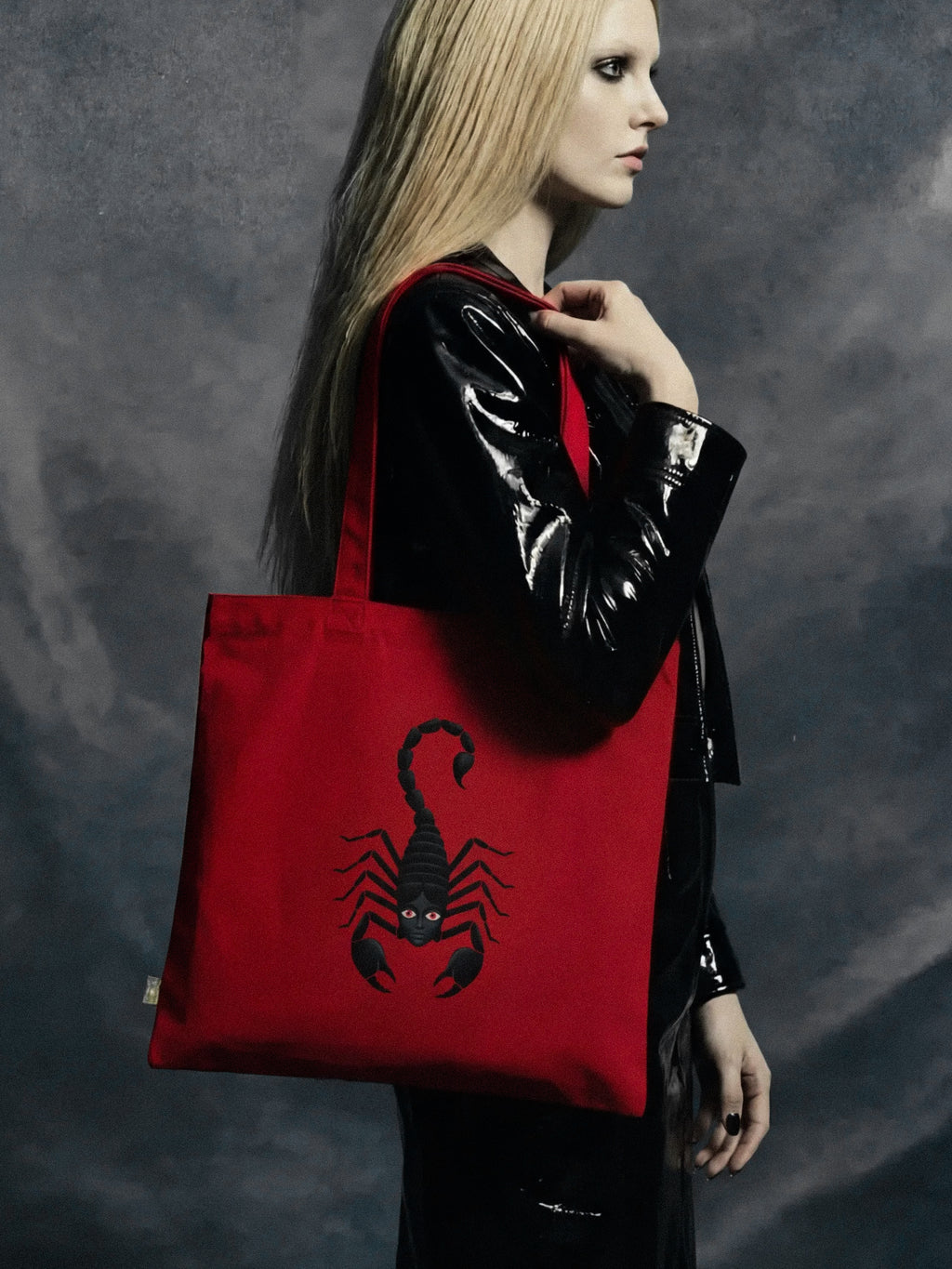 Scorpio Shadow Scorpion - Gothic Organic Cotton Tote Bag