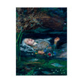 Pisces Zodiac Art Print - Ophelia Reimagined - Vertical Poster