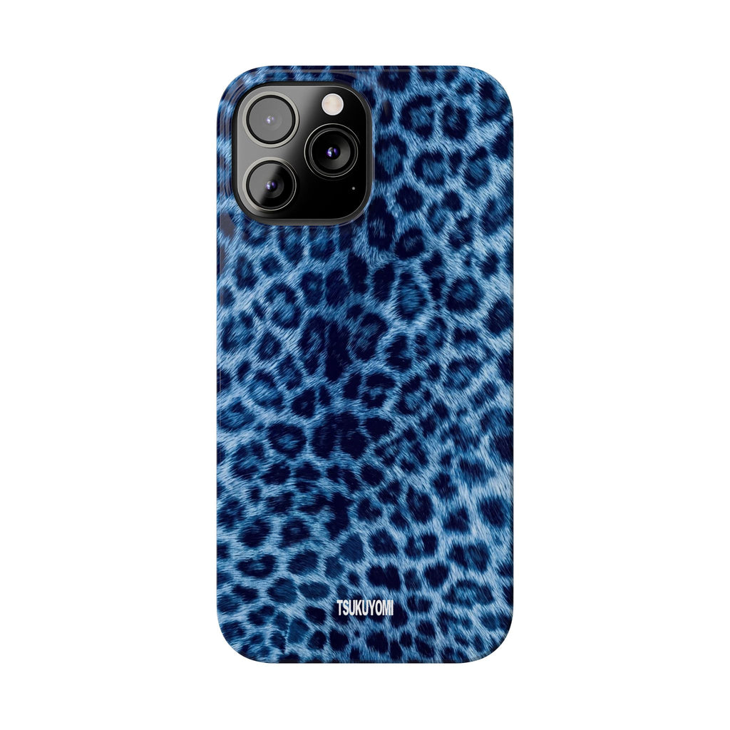 Blue Leopard Phone Case