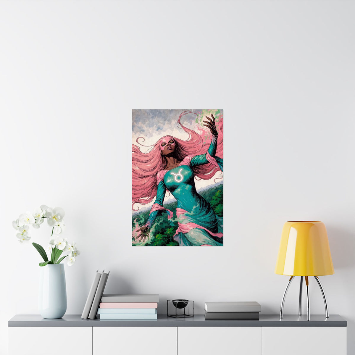 Taurus Superhero Art Print