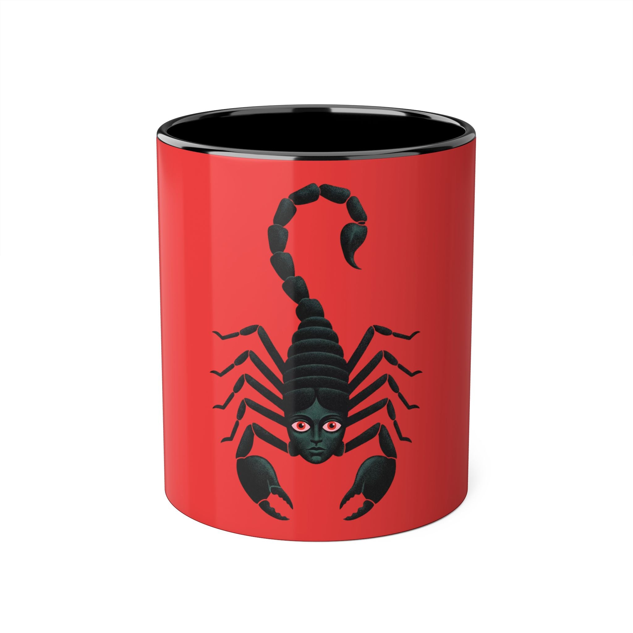 Scorpio Zodiac Sign Illustrated Mug | Astrology 11oz Coffee Mug | Horoscope Art Mug