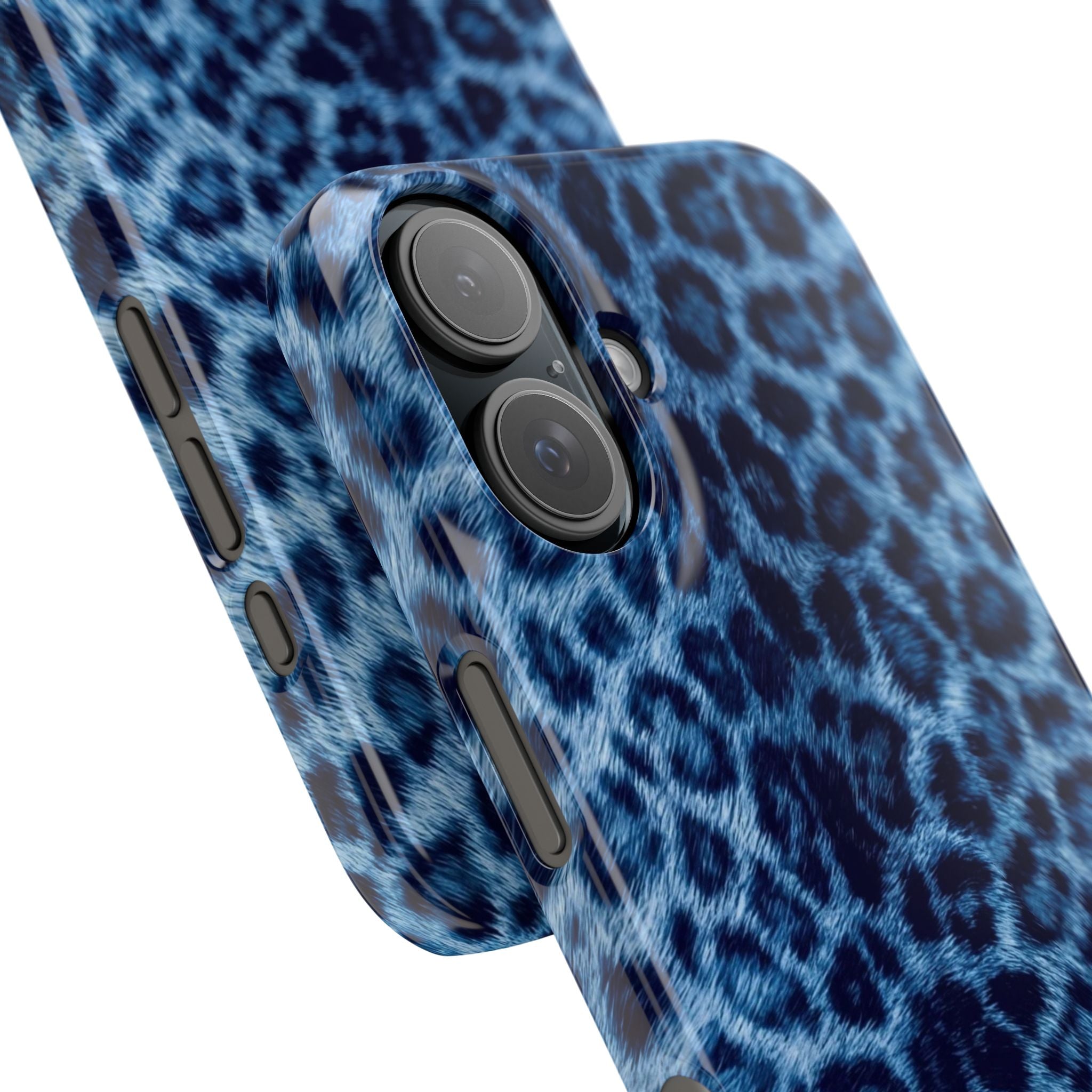 Blue Leopard Phone Case