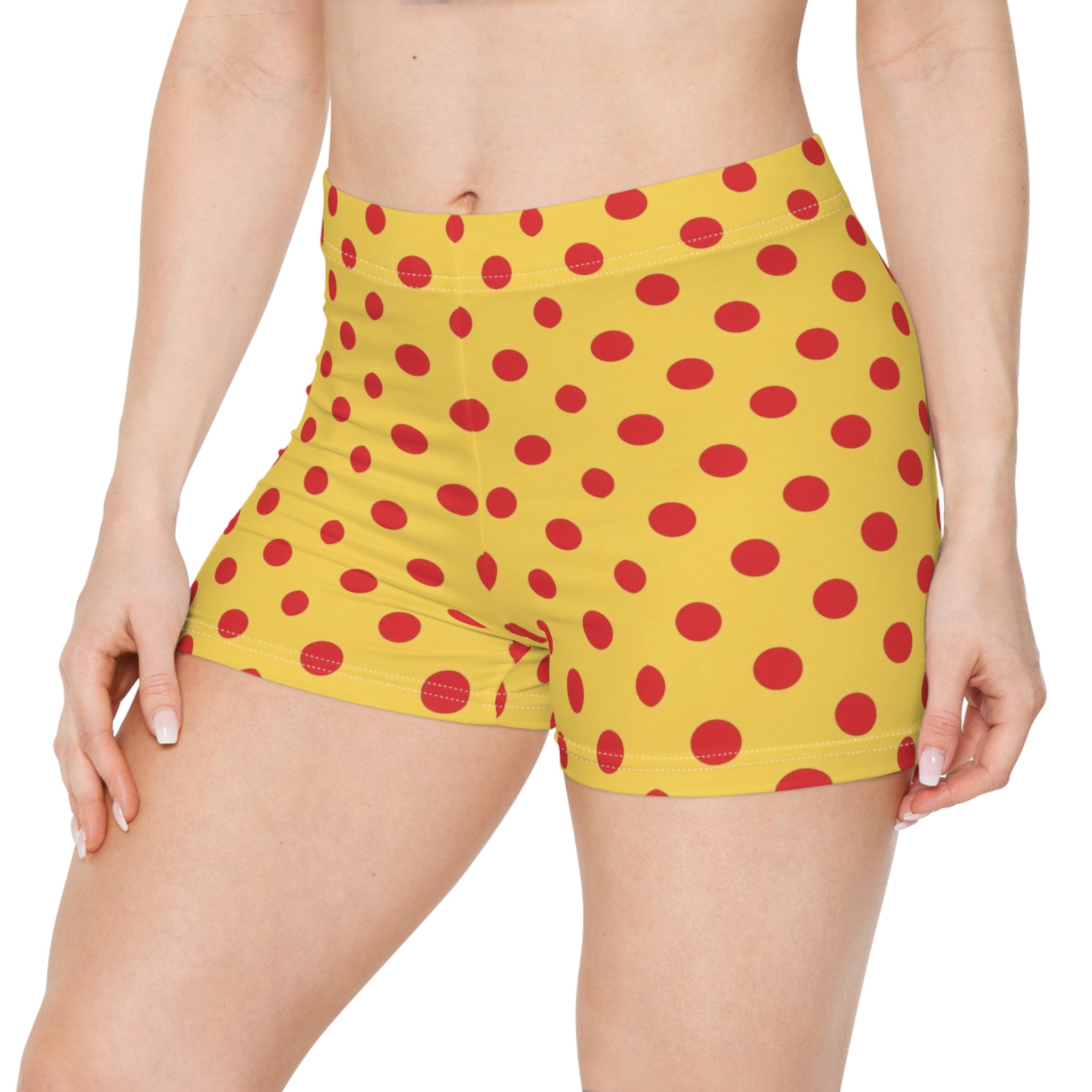 Sicilian Summer Polka Dot Mini Shorts