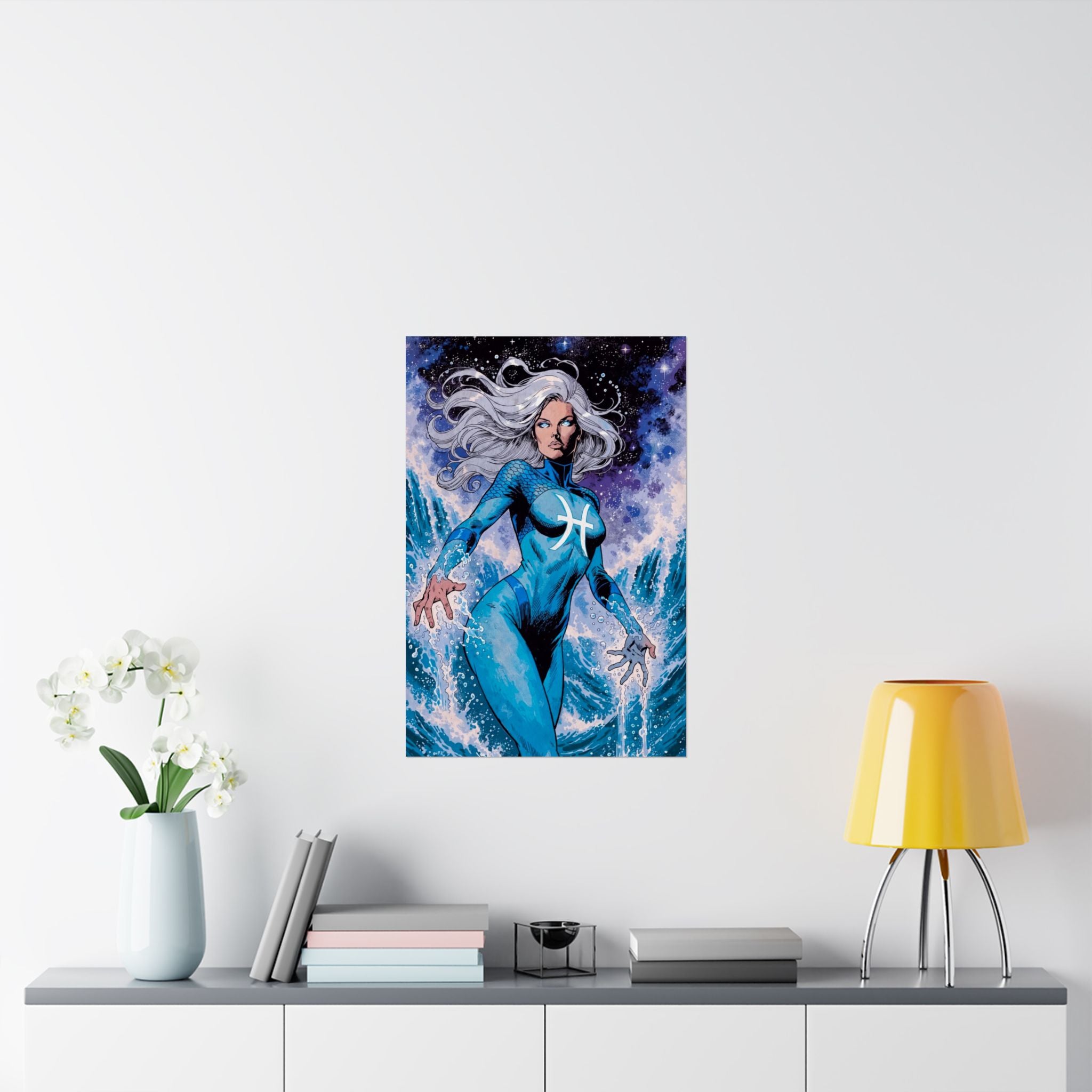 Pisces Superhero Art Print