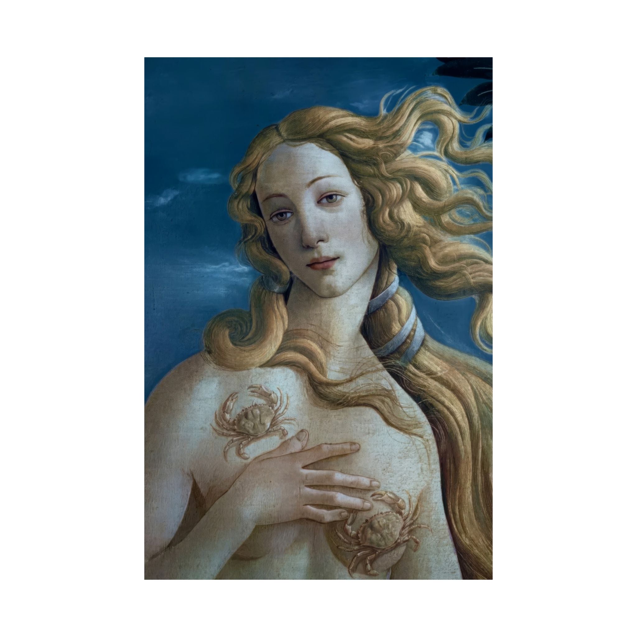 Cancer Zodiac Art Print - Birth of Venus Reimagined - Vertical Poster