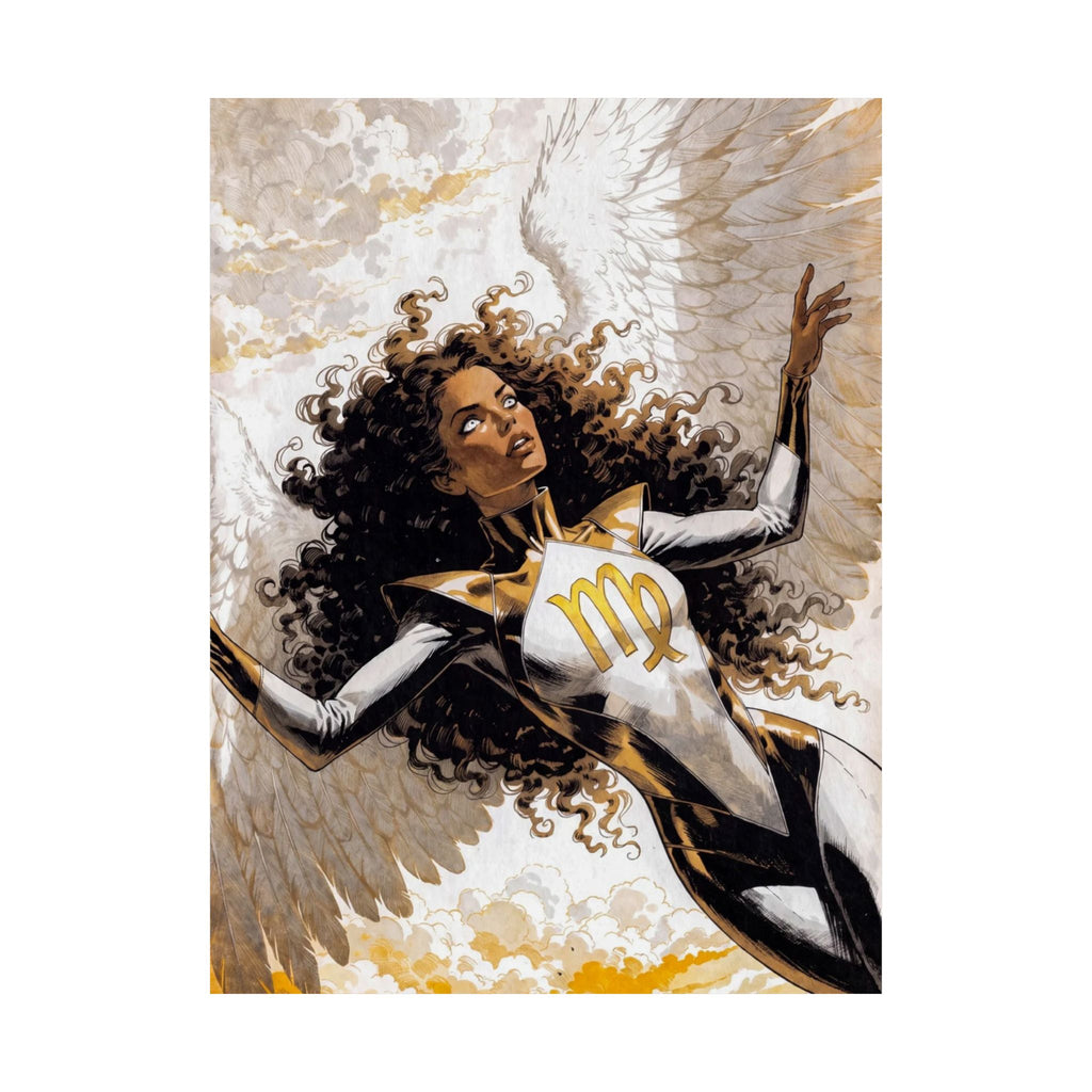 Virgo Superhero Art Print