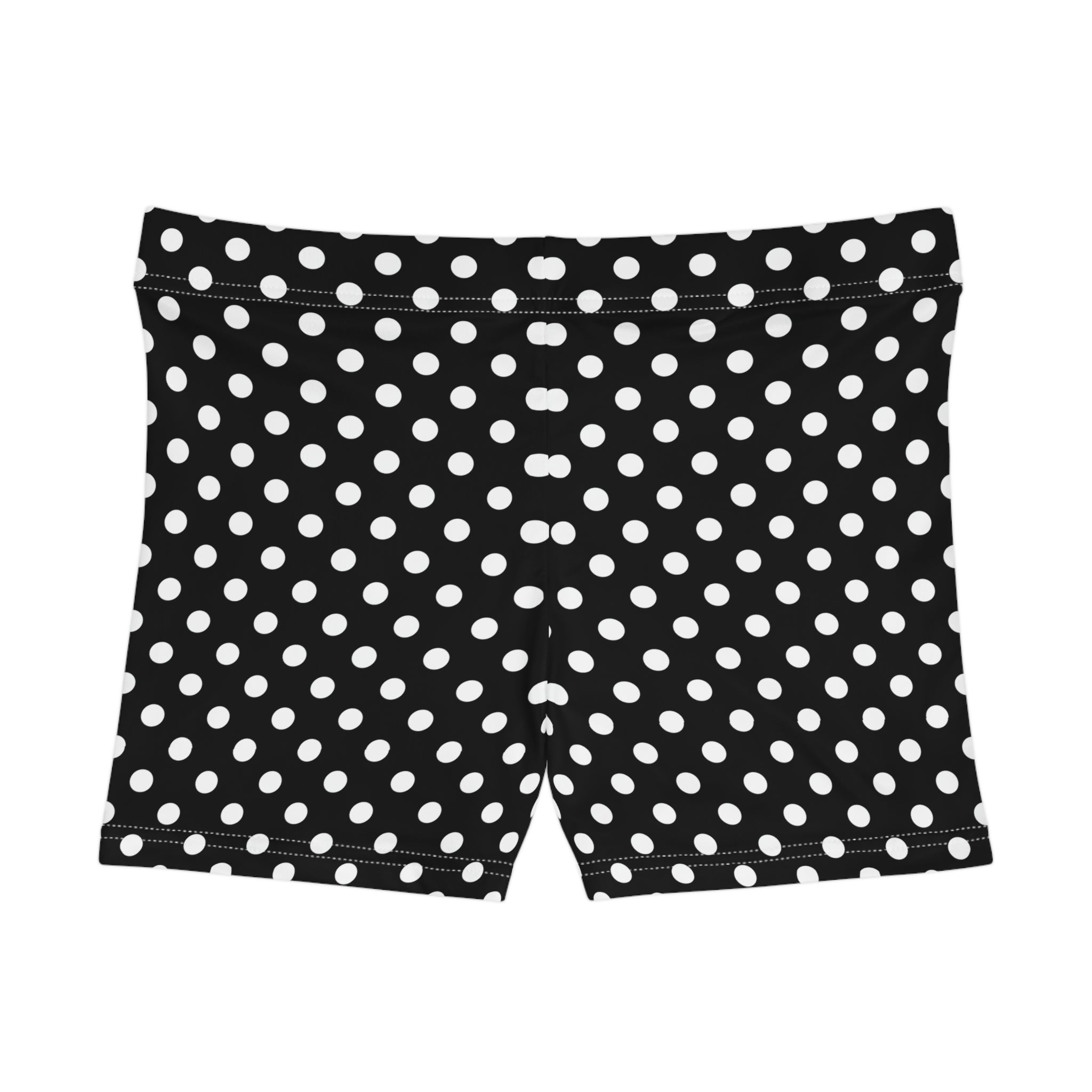 Black & White Polka Dot Mini Shorts