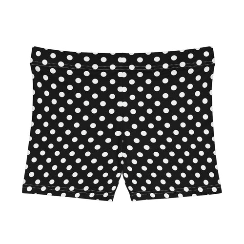 Black & White Polka Dot Mini Shorts