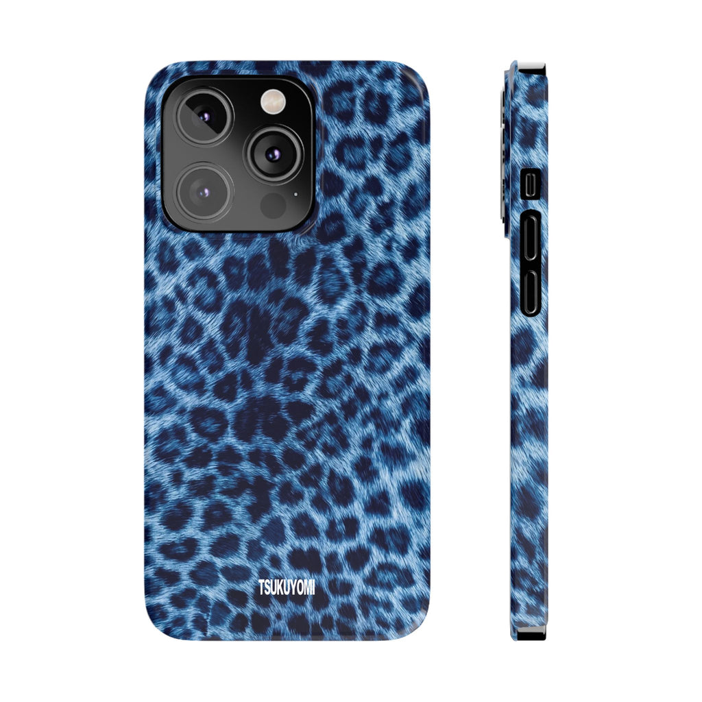 Blue Leopard Phone Case