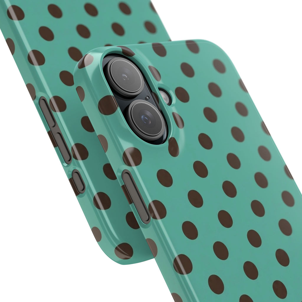 Palm Espresso Polka Dot Phone Case