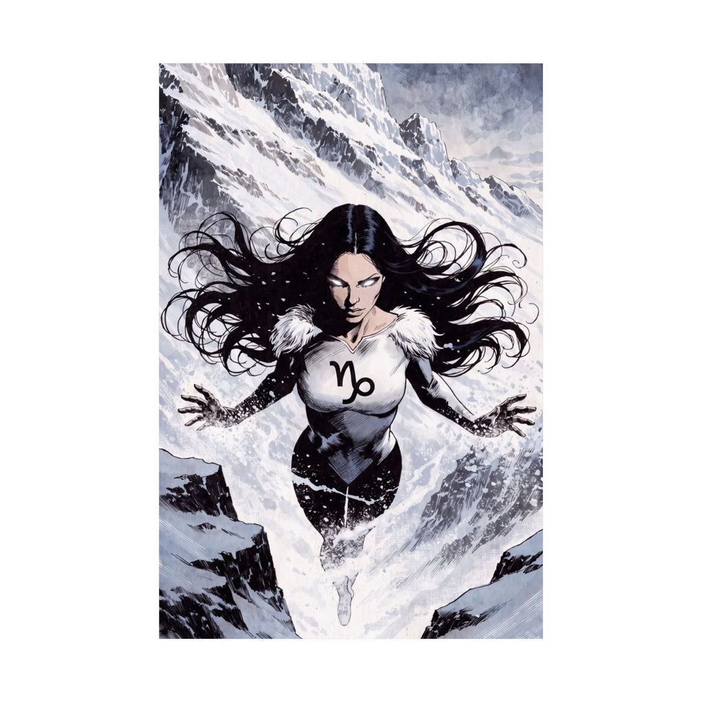 Capricorn Superhero Art Print