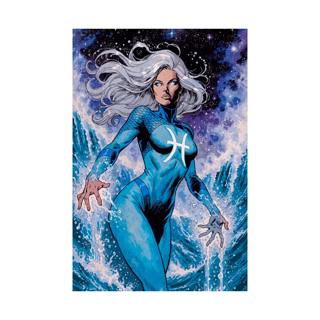 Pisces Superhero Art Print