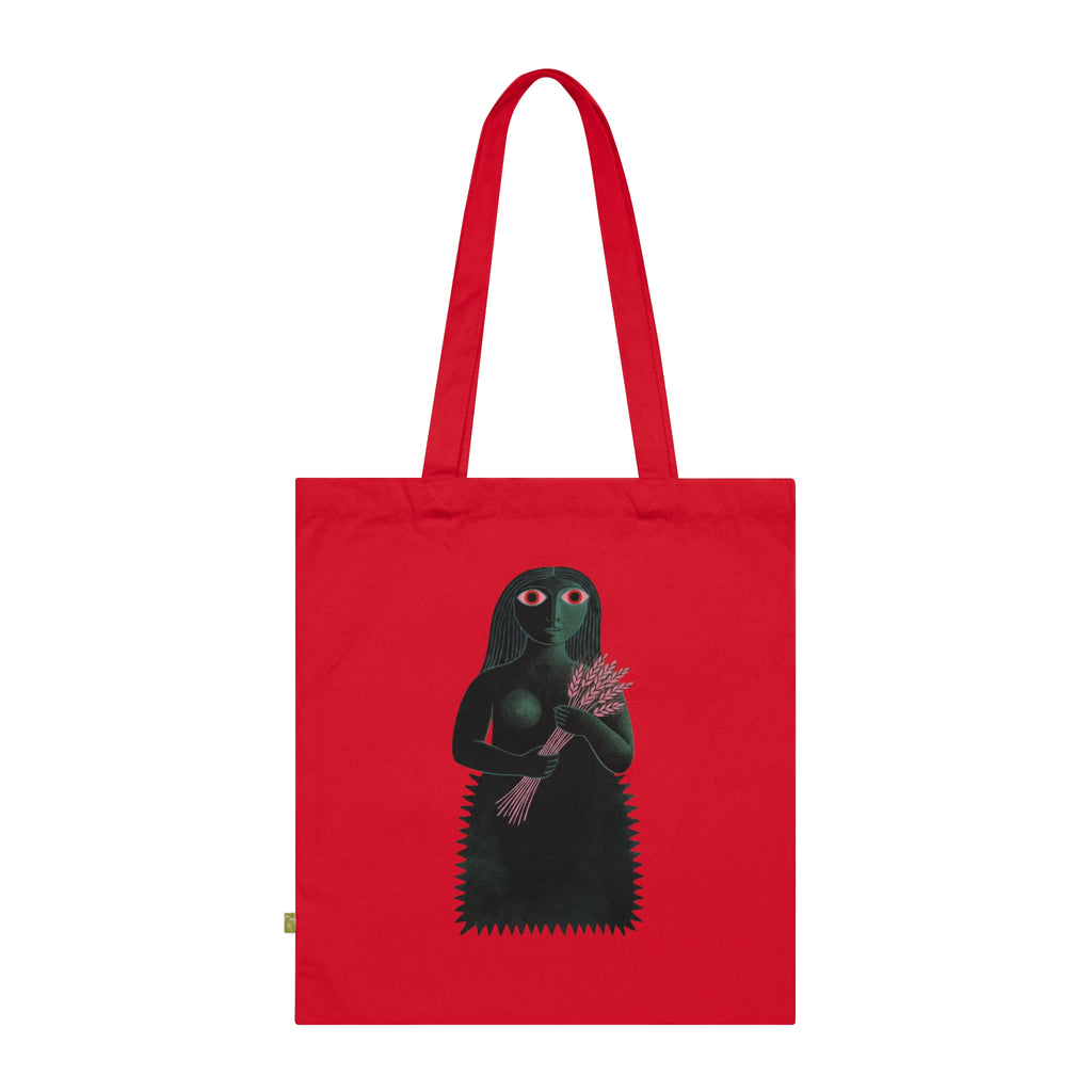 Virgo Harvest Maiden - Gothic Organic Cotton Tote Bag
