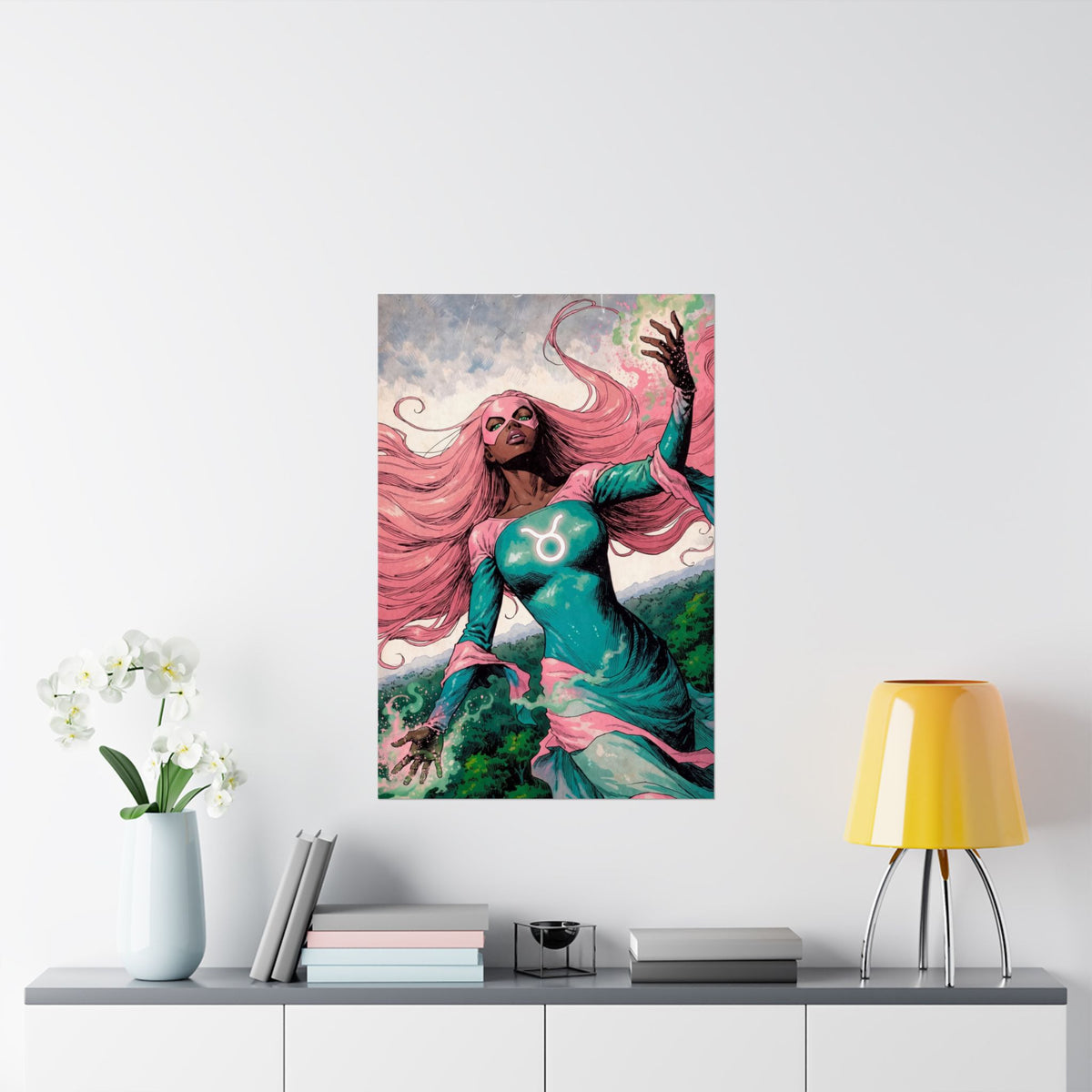 Taurus Superhero Art Print