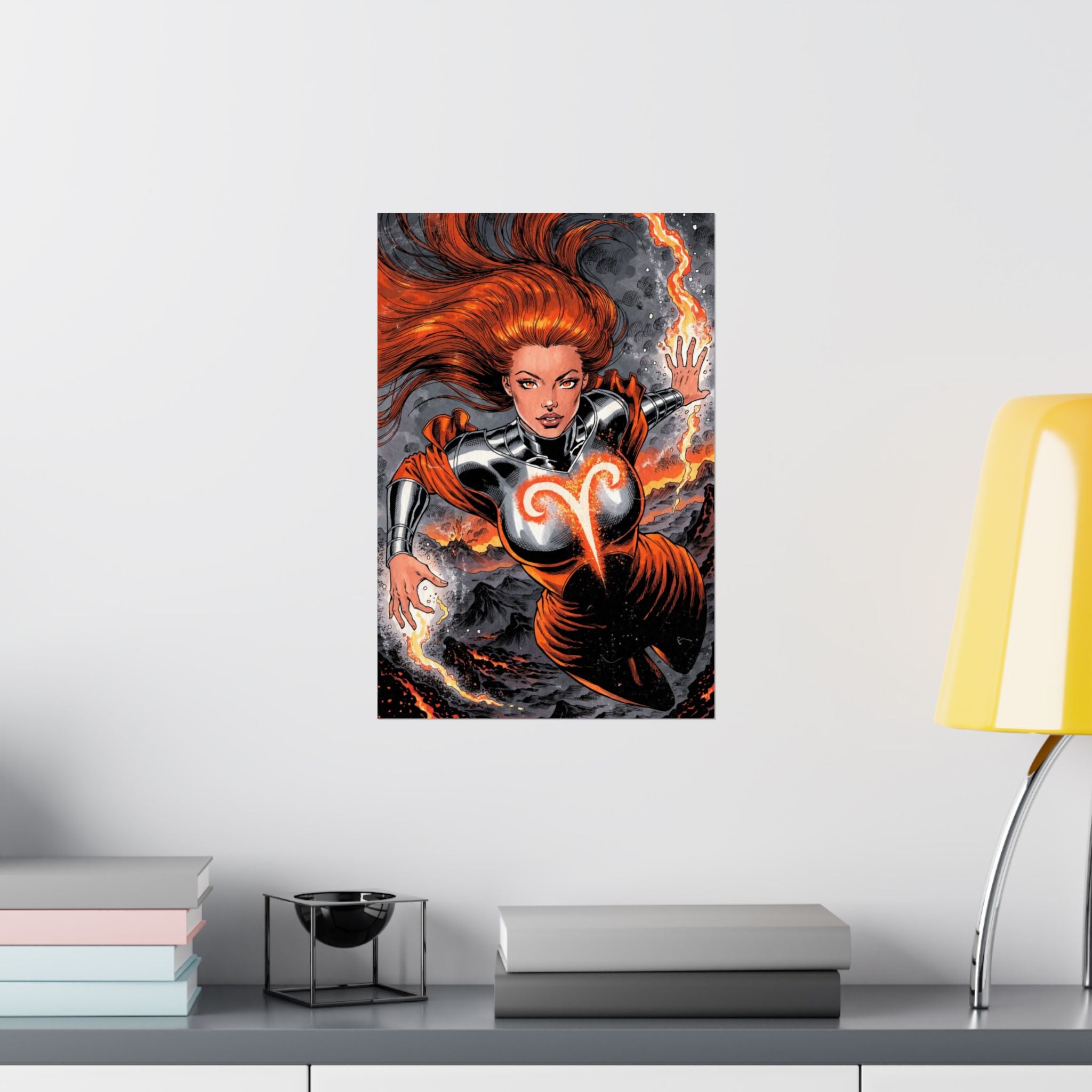 Aries Superhero Art Print