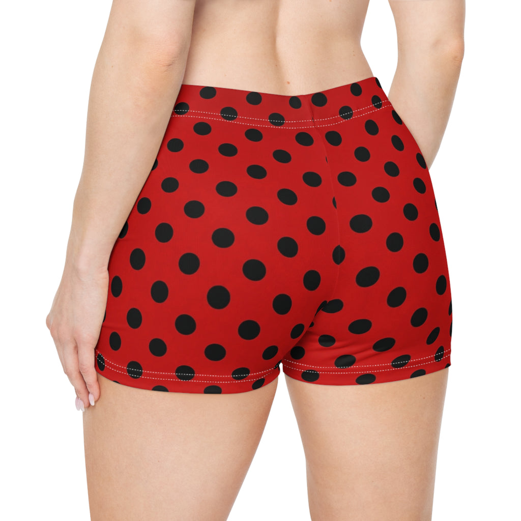 Ladybug Polka Dot Mini Shorts