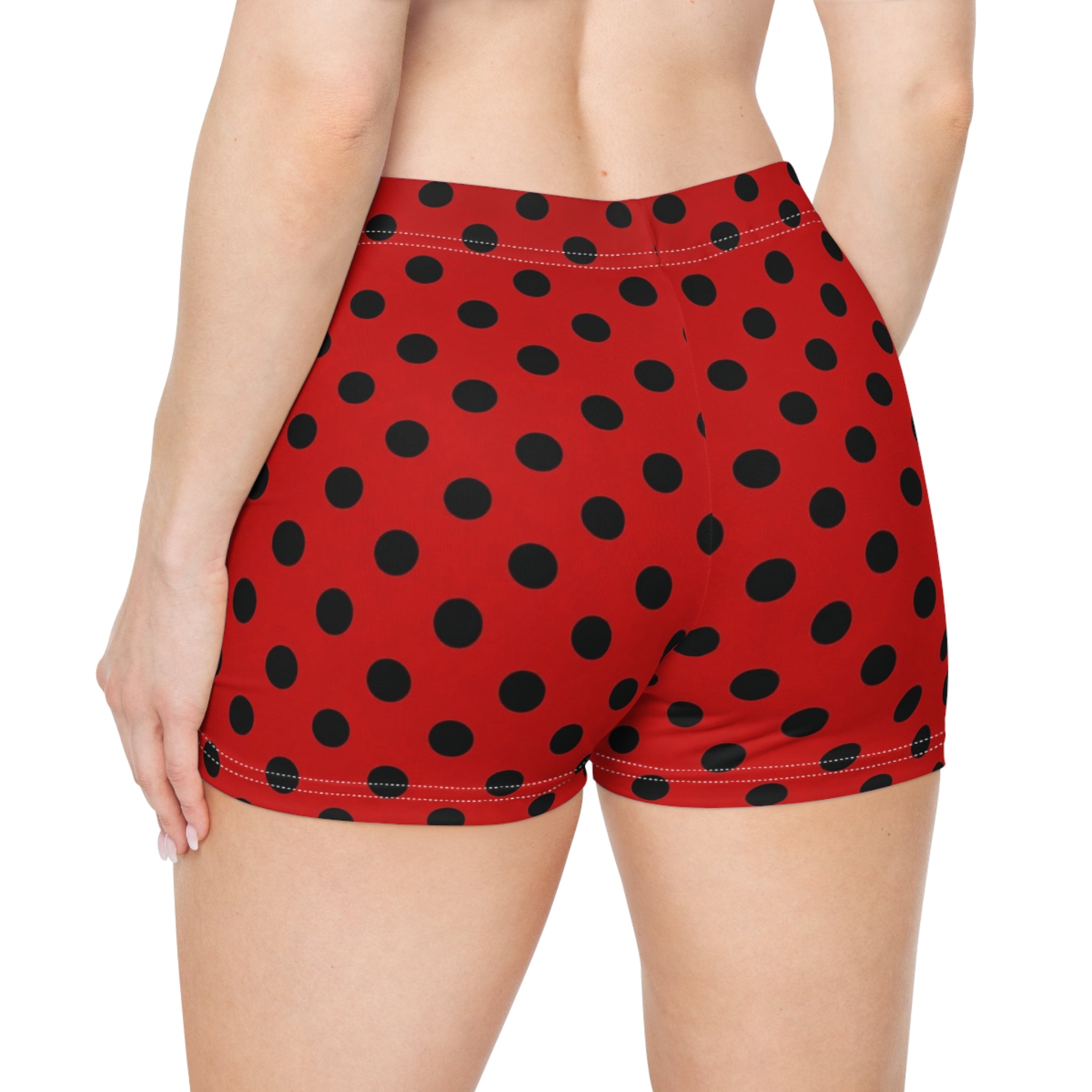 Ladybug Polka Dot Mini Shorts