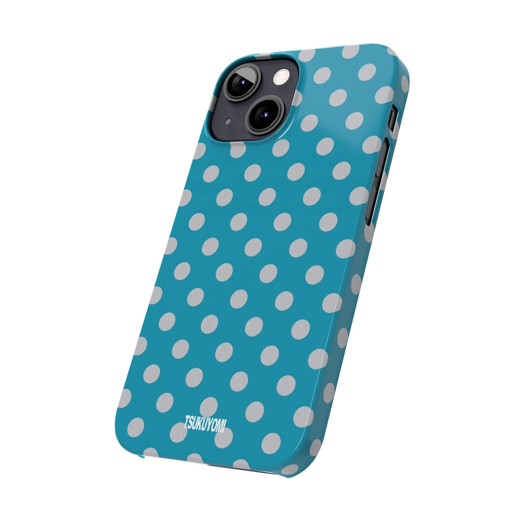 Blue Grotto Polka Dot Phone Case
