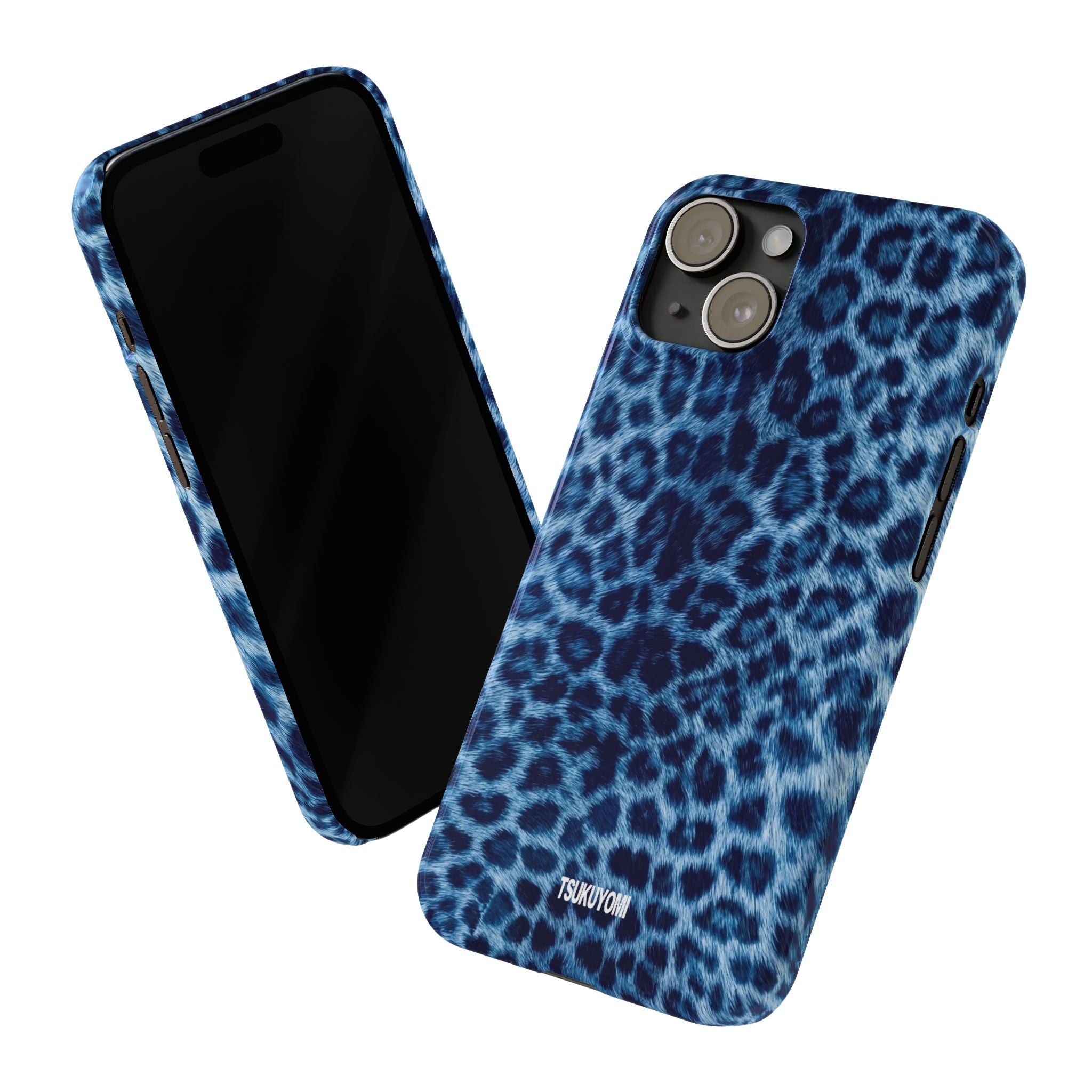 Blue Leopard Phone Case