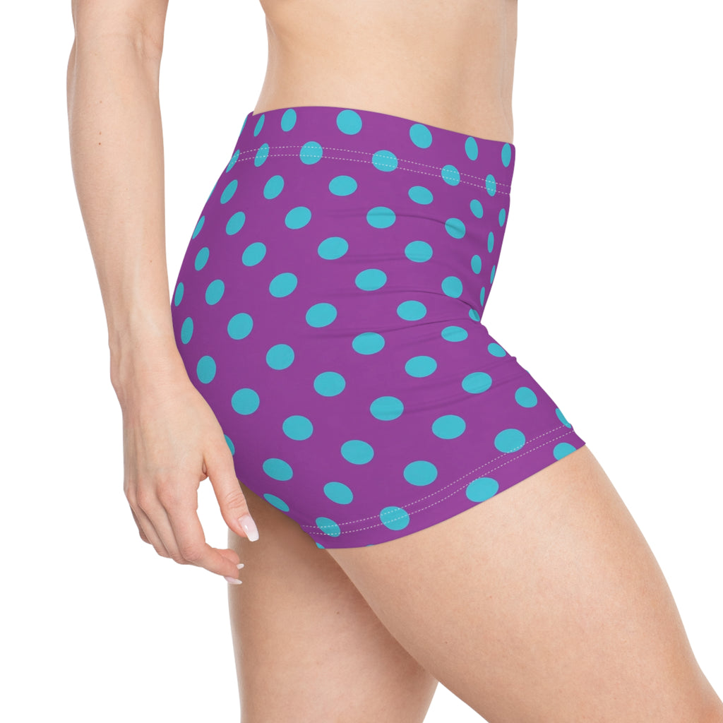 Mermaid Morning Polka Dot Mini Shorts