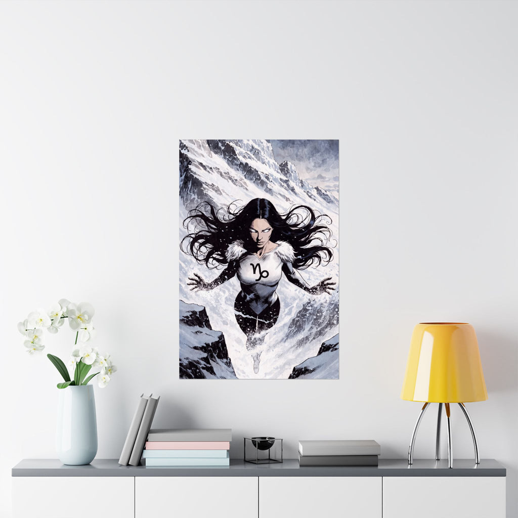 Capricorn Superhero Art Print