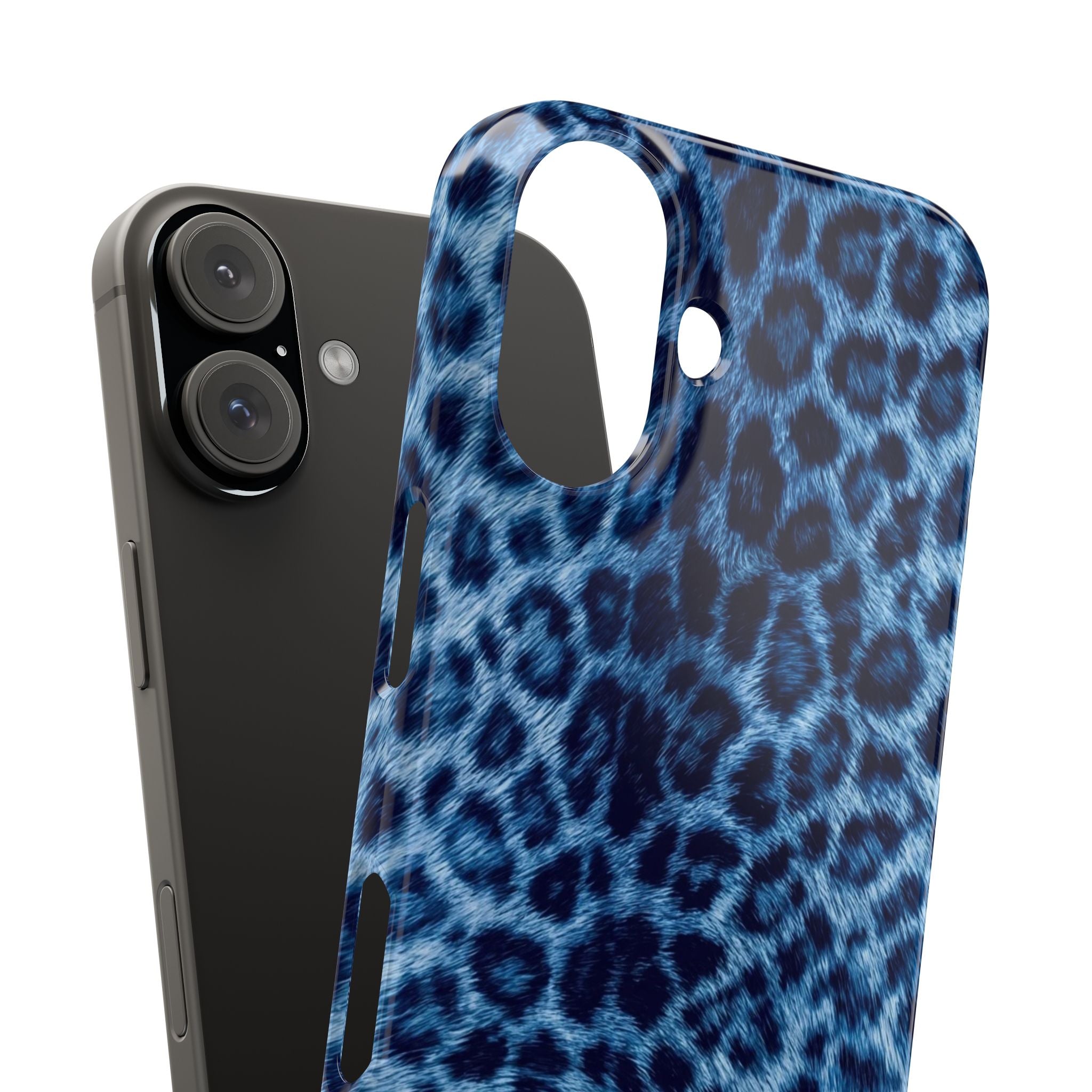 Blue Leopard Phone Case