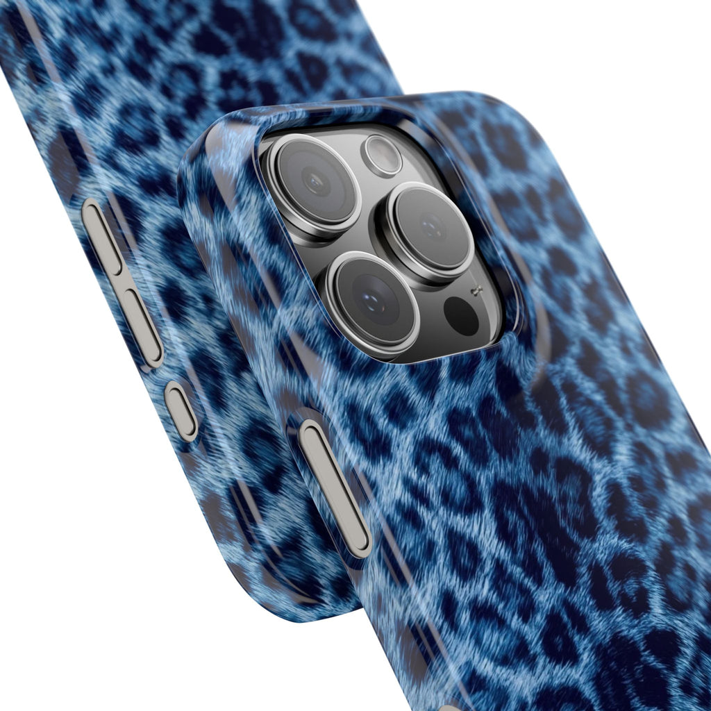 Blue Leopard Phone Case