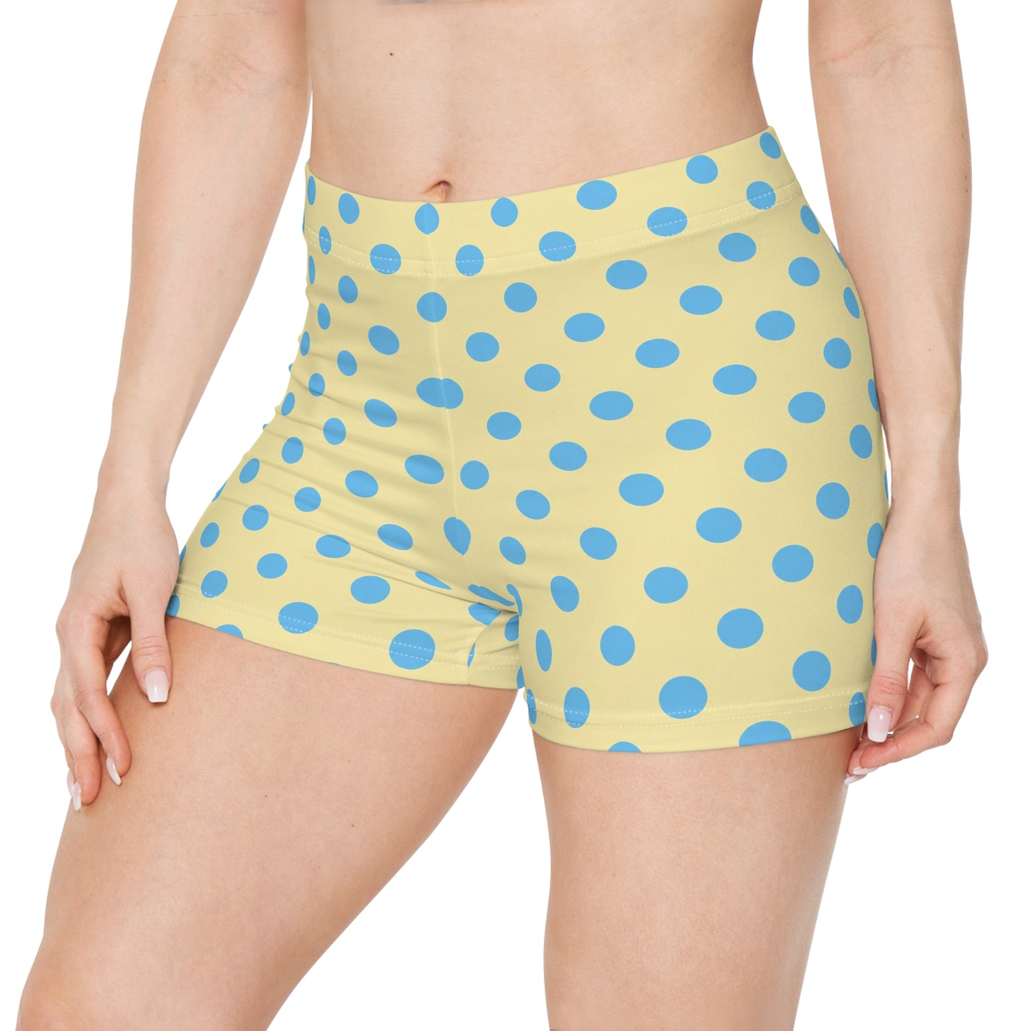 Coastal Breakfast Polka Dot Mini Shorts
