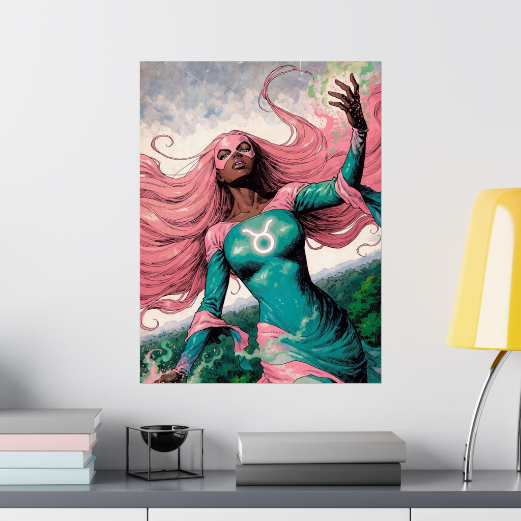 Taurus Superhero Art Print