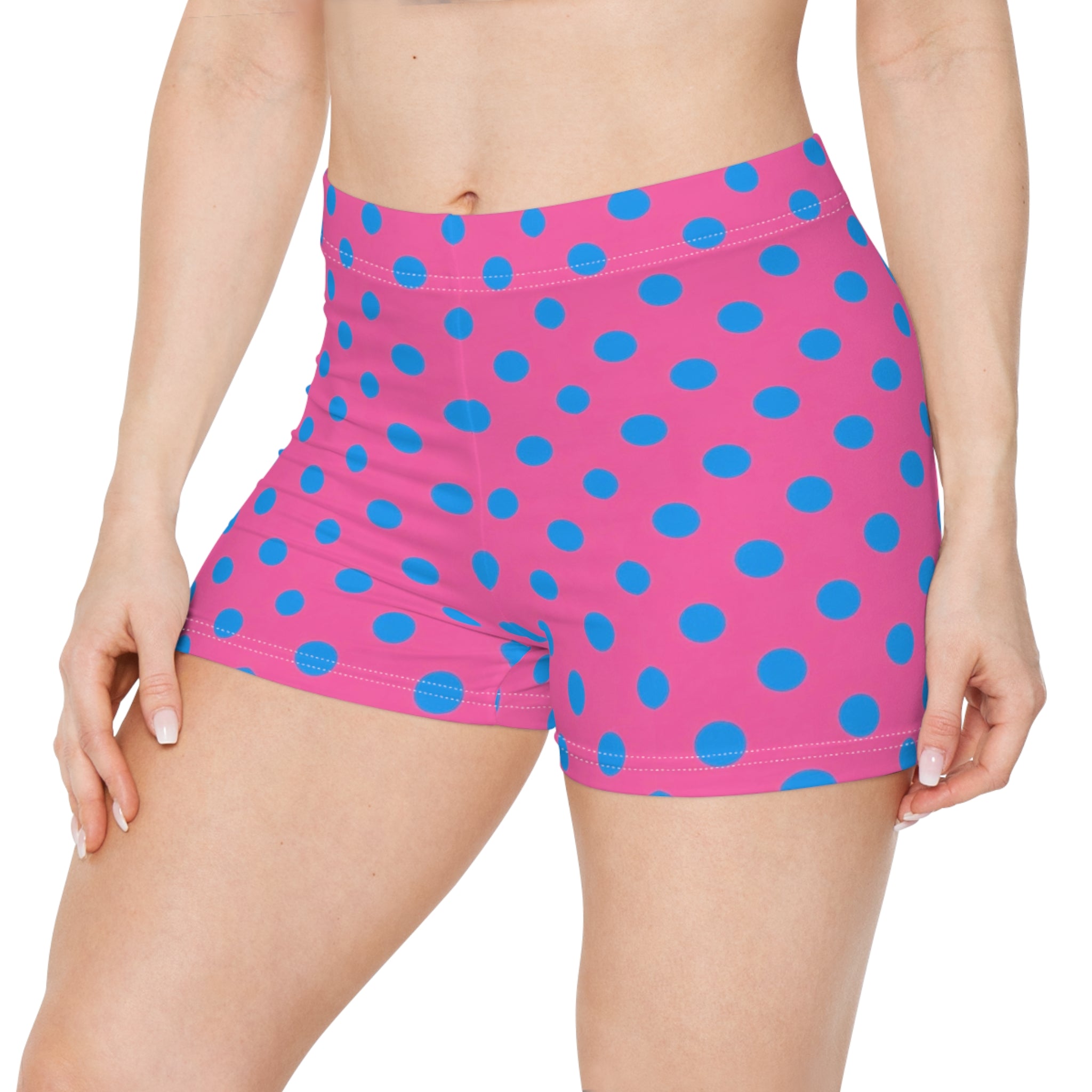 Cabana Club Pink Polka Dot Mini Shorts
