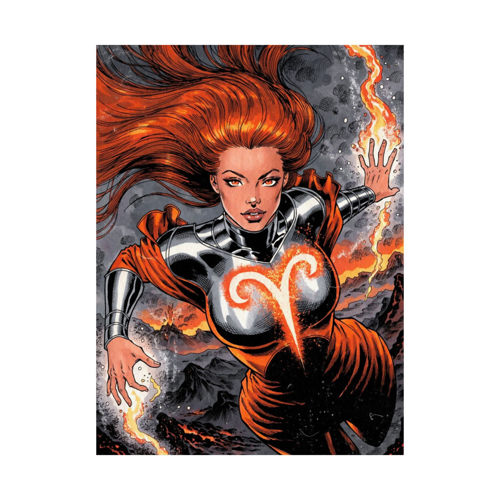 Aries Superhero Art Print