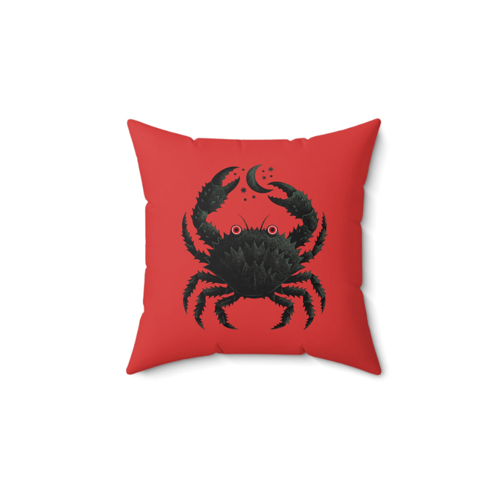 Cancer Gothic Pillow | Faux Suede Square Pillow