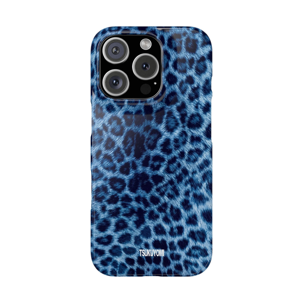 Blue Leopard Phone Case