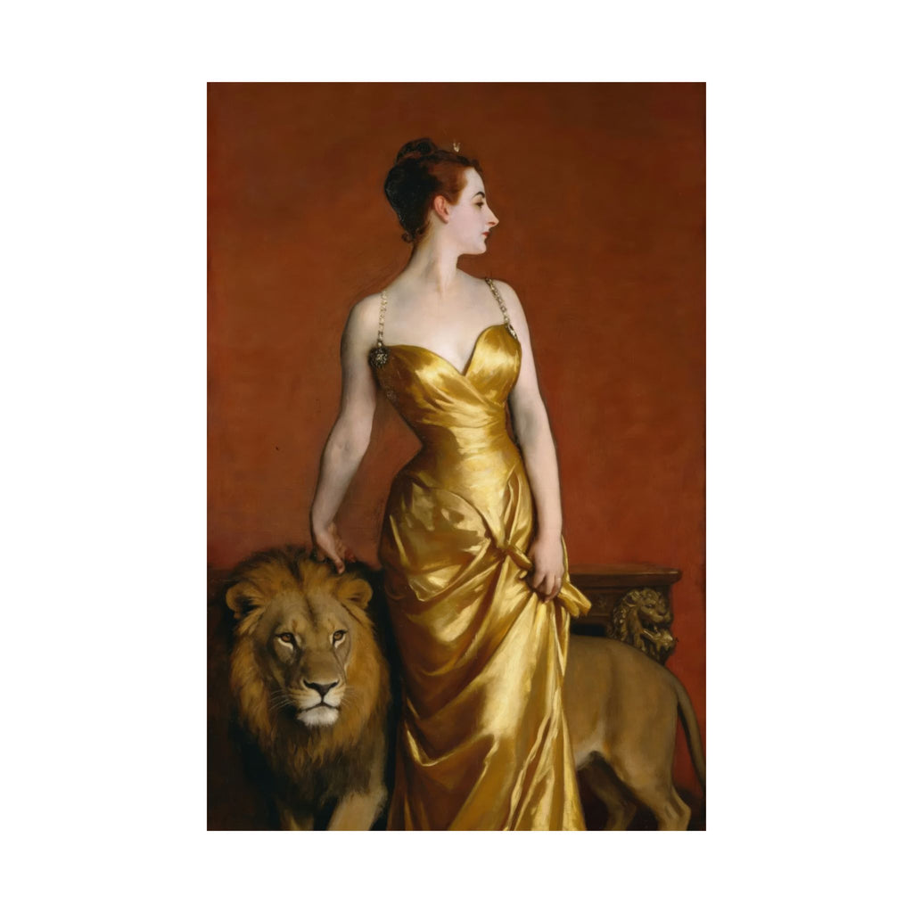 Leo Zodiac Art Print - Madame X Reimagined - Vertical Poster